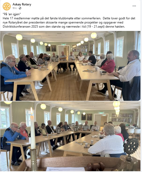 Spise&Pratemøte 21.8.25